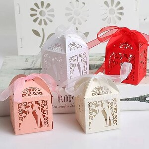 40 Wedding Favor boxes, Wedding favor Candy box, Wedding favor gift box, Wedding give away gift box.