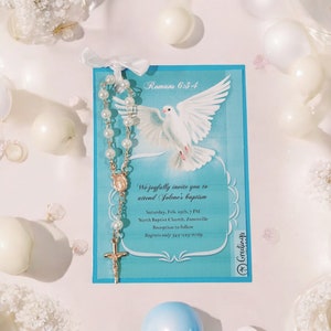 20 Pieces Baptism Rosary Favor, Christening Rosary Favor, Rosary Favors for Baptismal, Christening or 1st Communion, Rosary Give away favor.