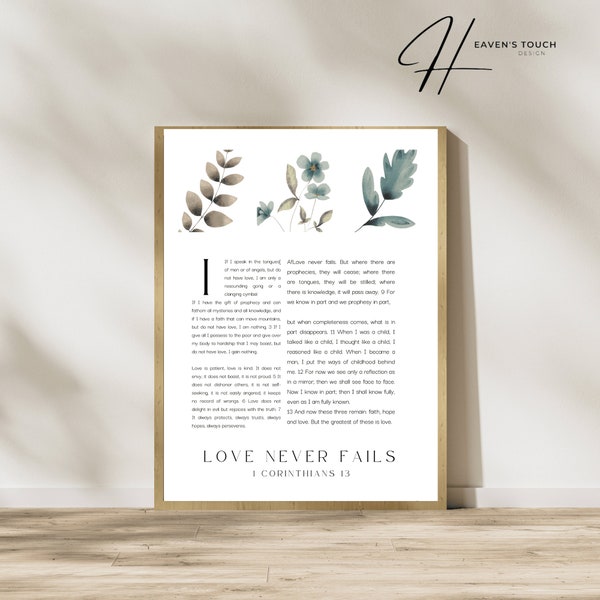 1 Corinthians 13 4 8 - Etsy