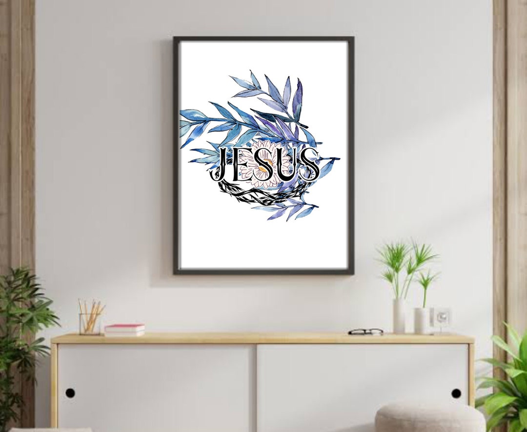 Digital Jesus Wall Décor Art Instant Download Wall Art Jesus Art