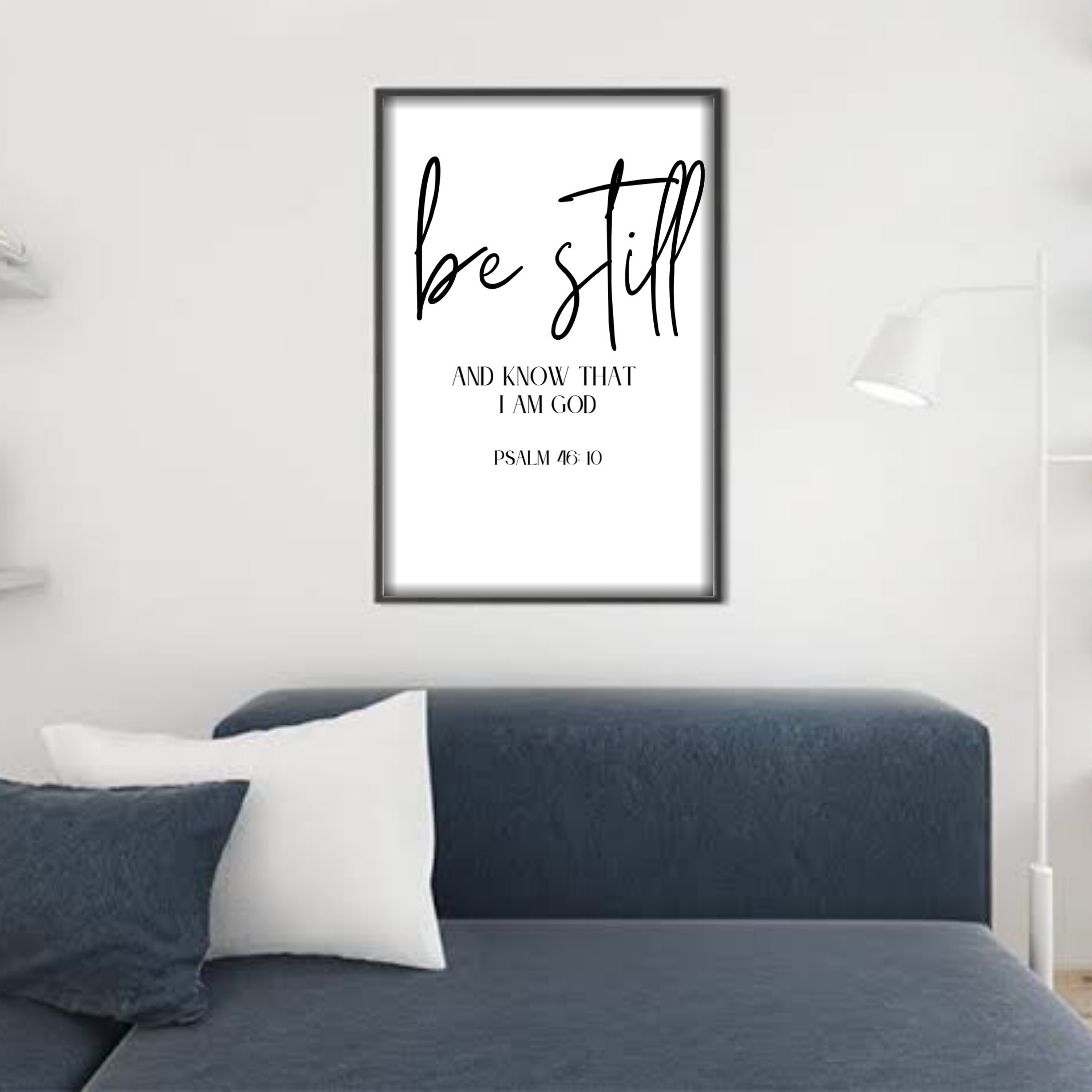 Printable Be Still and Know That I Am God Bible Verse Wall Art ...