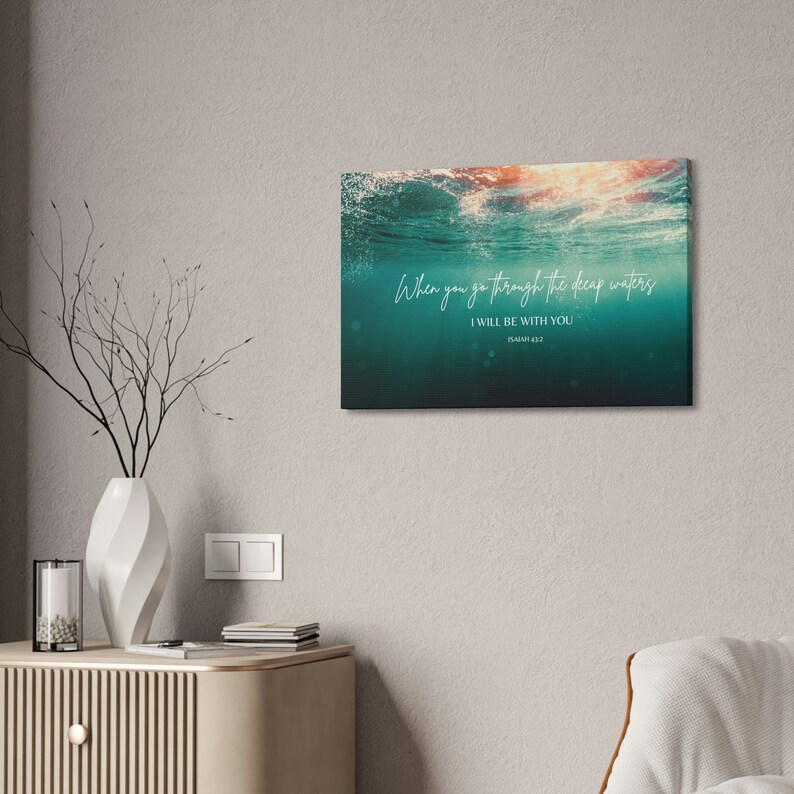 Bible Verse Canvas Wall Art Scripture Wall Art Christian Wall Etsy