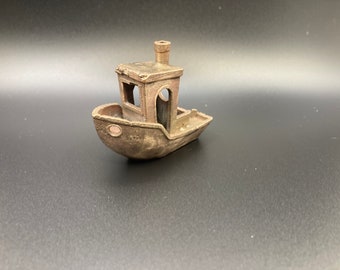 Ancient Bronze Benchy Tugboat