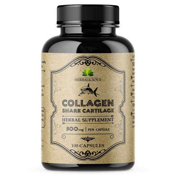 Shark Cartilage Collagen Joint Nerve & Bone Support Non-gmo - Etsy