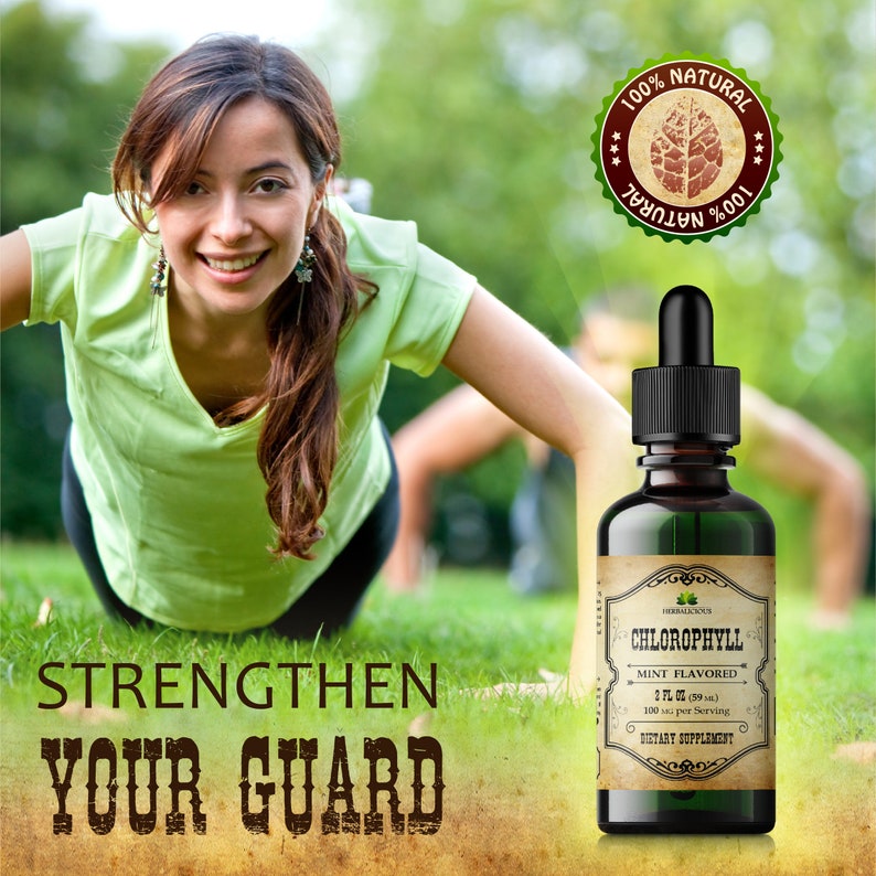 Liquid Chlorophyll Drops Organic Sodium Copper Chlorophyllin Etsy