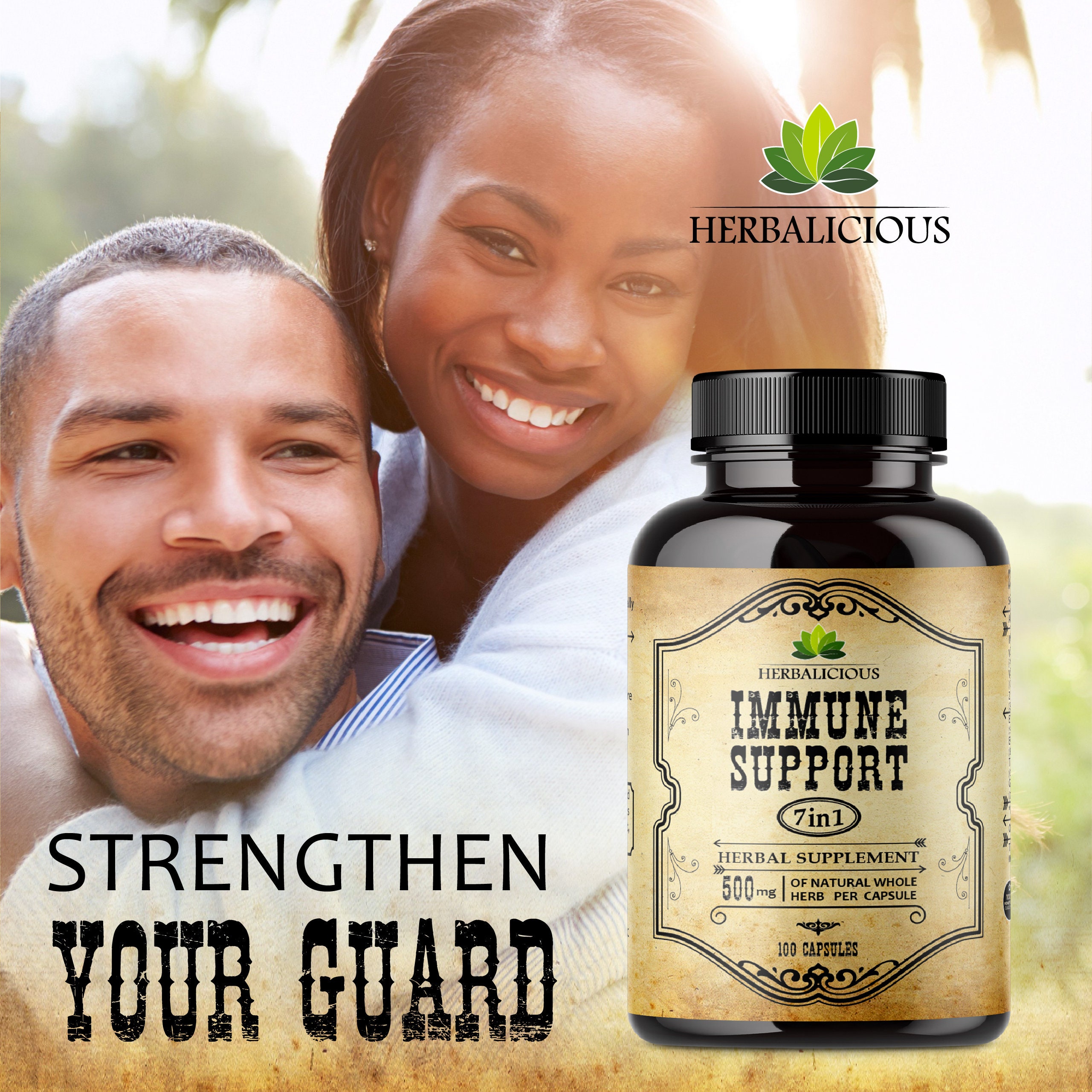 7in1 Immune Support Supplement Elderberry with Zinc and Vitamin C for Adults Immune System