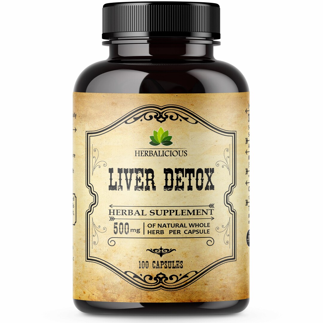Liver Detox Milk Thistle Cleanse and Detox Supplement for Liver Support