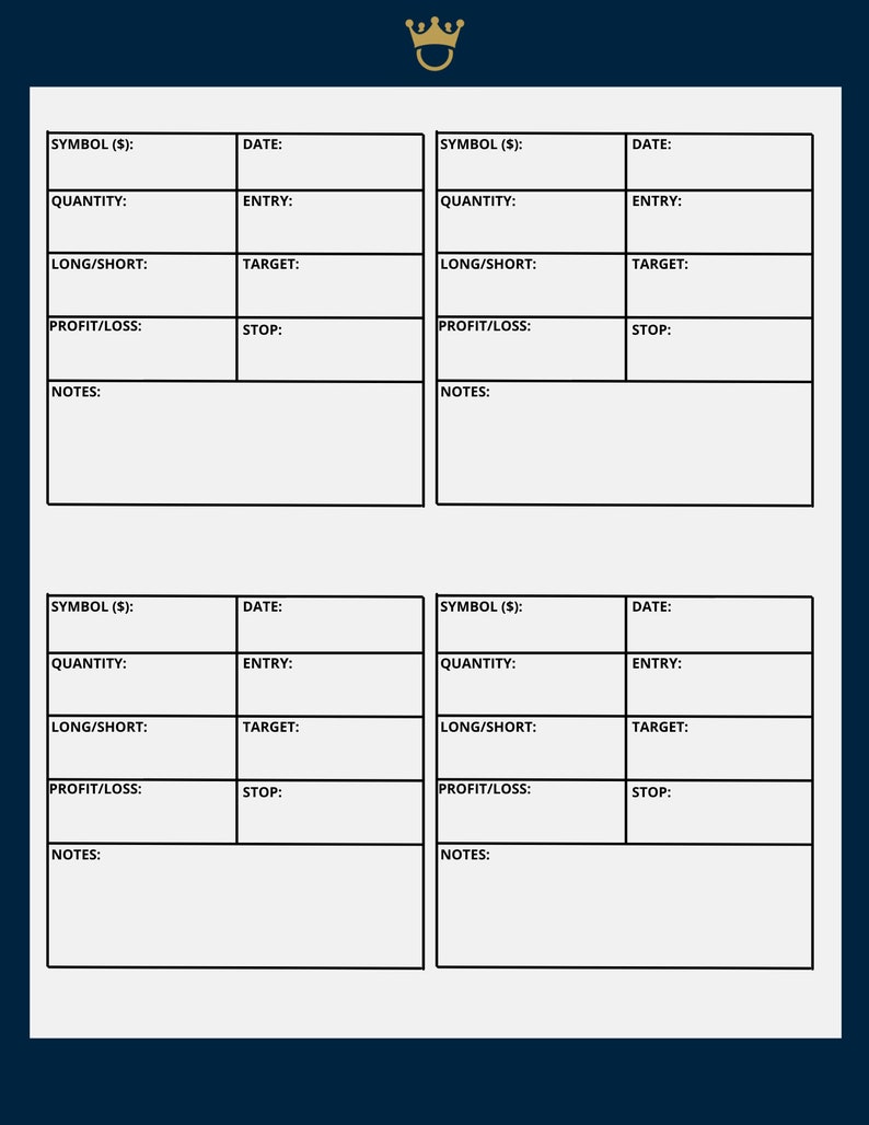 Day Trading Journal (PDF) image 3