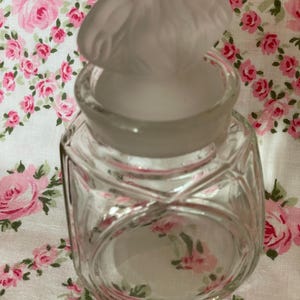Glass perfume bottle with stopper
