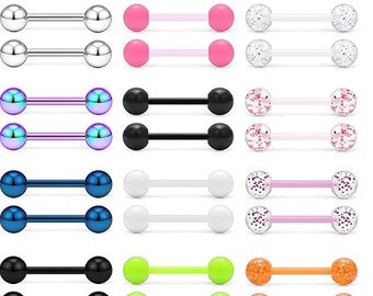 Glow In The Dark Plastic Nipple Rings Piercing