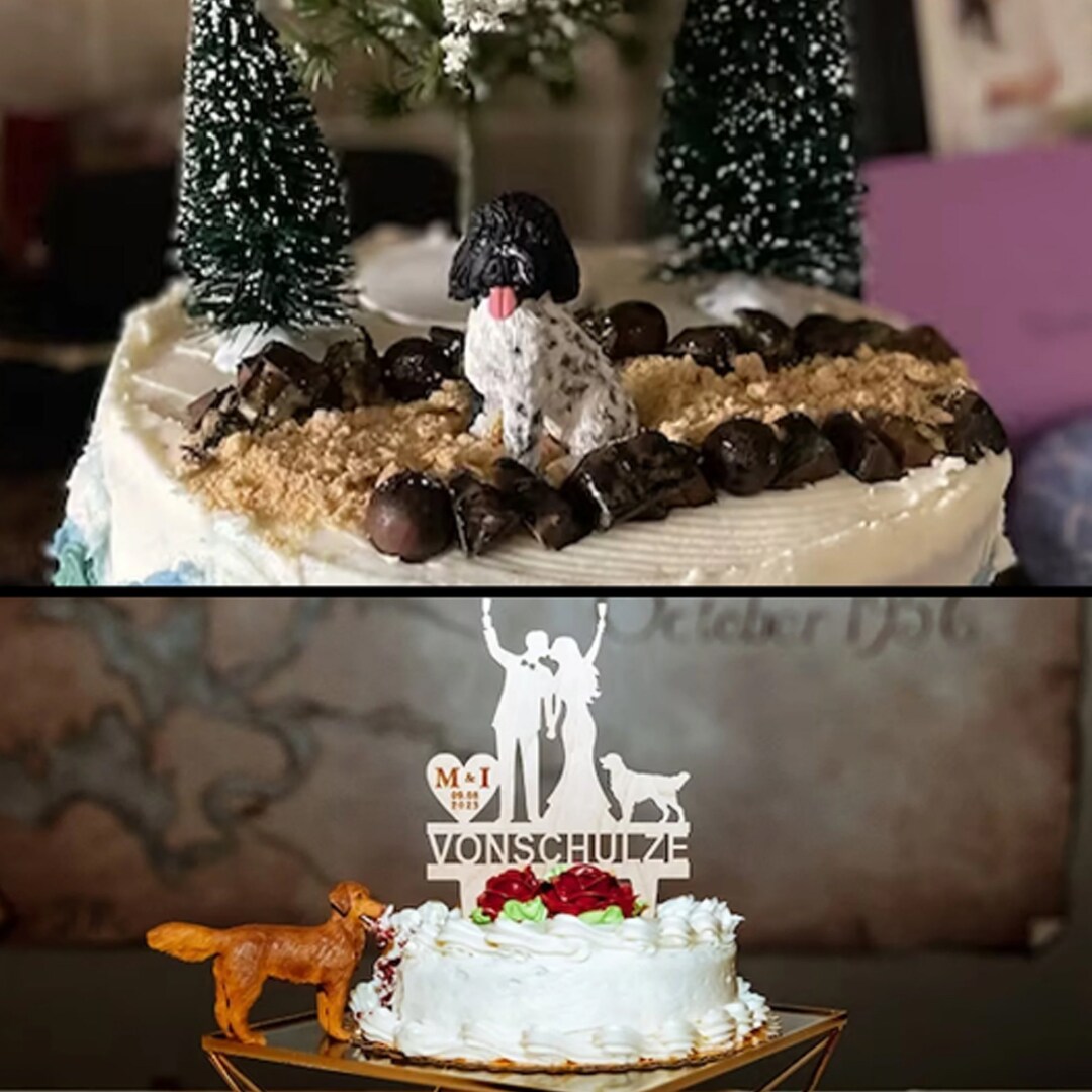 Custom Pet Figurine: Polymer Clay Dog Cake Topper - Etsy