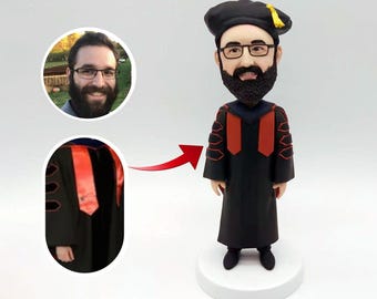 Benutzerdefinierte Graduierung Bobblehead: Individuelles Doktoranden Geschenk