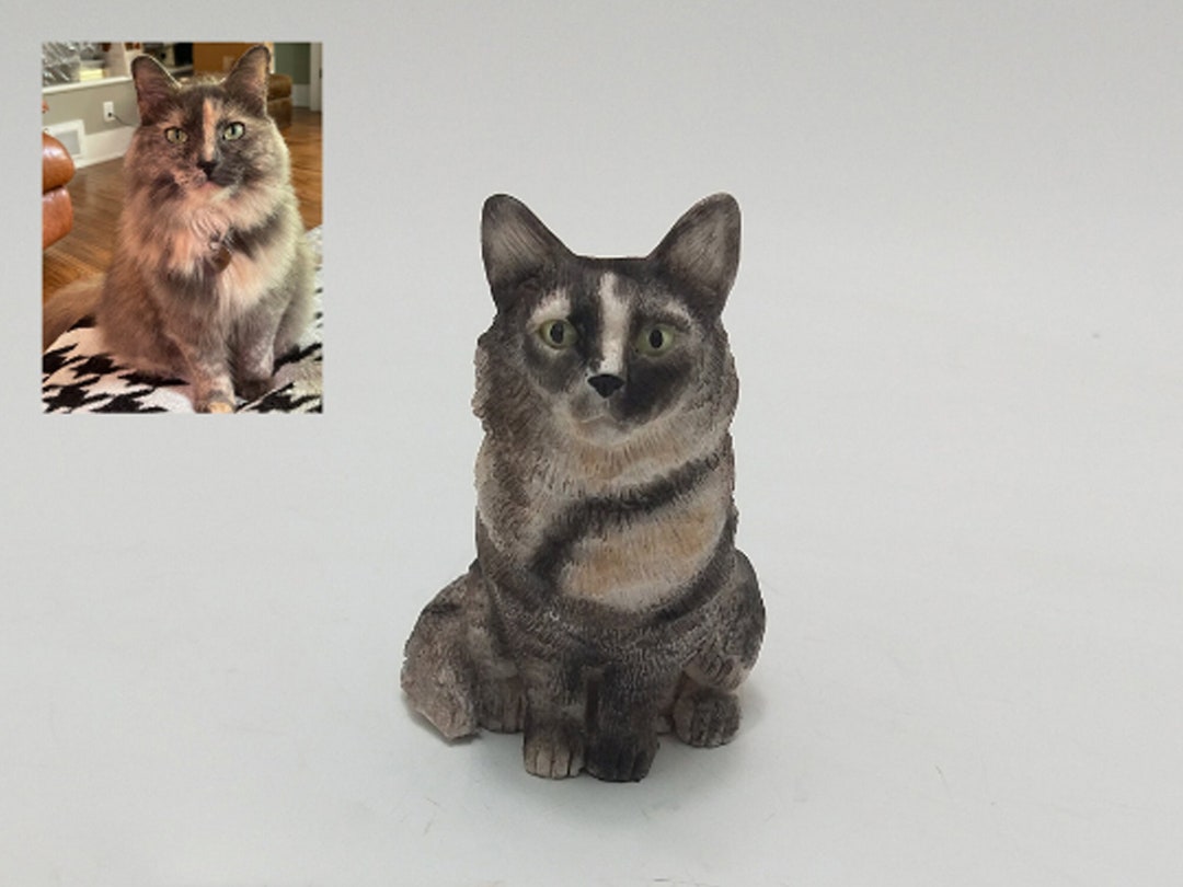 Handmade Polymer Clay Pet Figurine: Custom Dog or Cat Cake Topper - Etsy