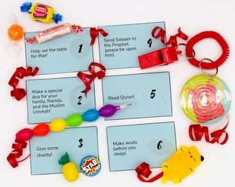 Rellenos para el calendario de Ramadán, juguetes islámicos, regalos para niños musulmanes