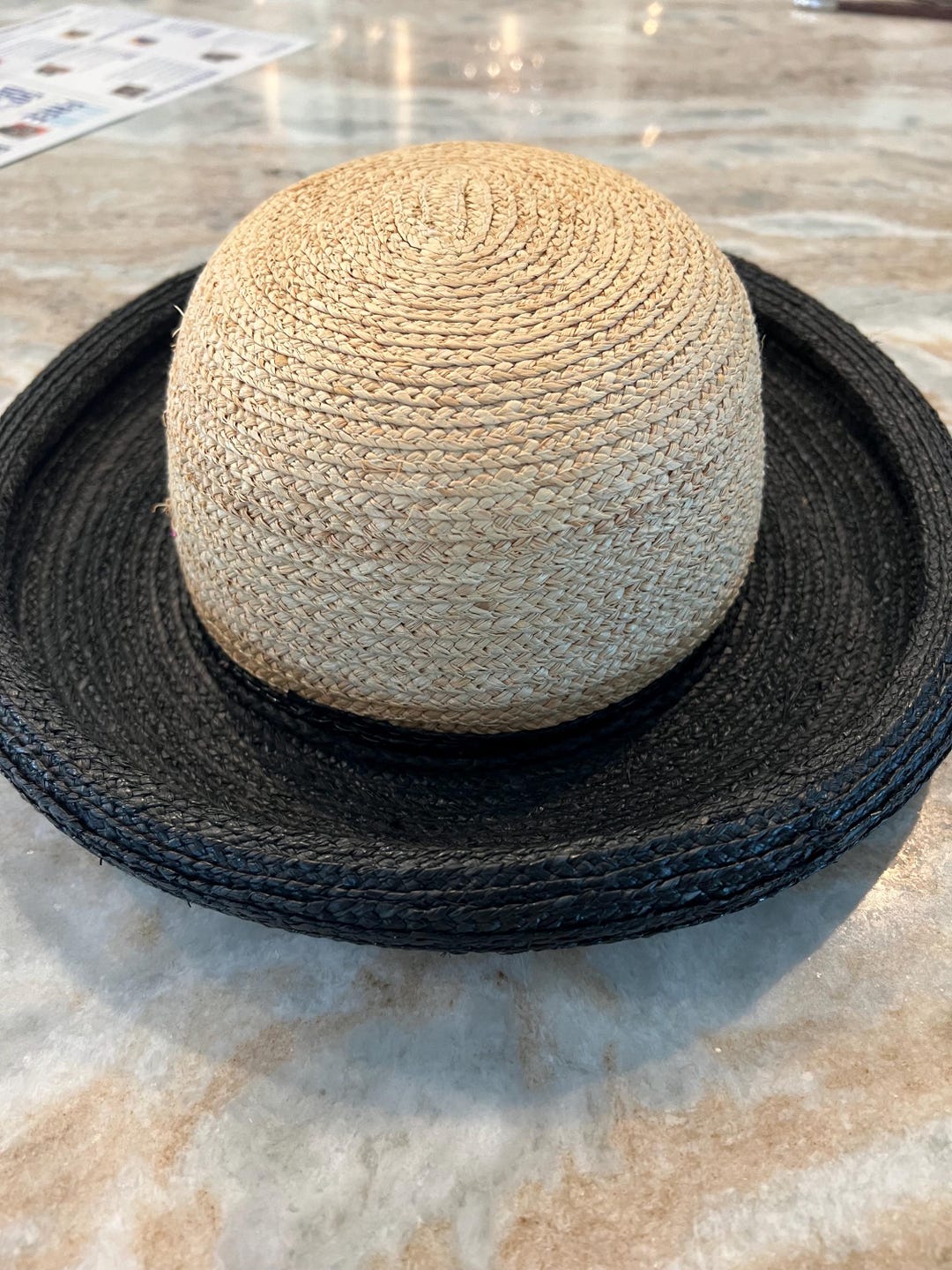 Callahan American Straw Hat - OSfM tan straw design 10X Cowboy Santos | Larry Mahan Straw Western – Larry Mahan Hats main image 2