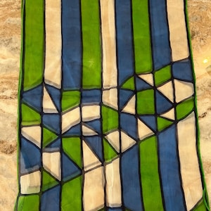 Beautiful Geometric Chiffon Retro Scarf