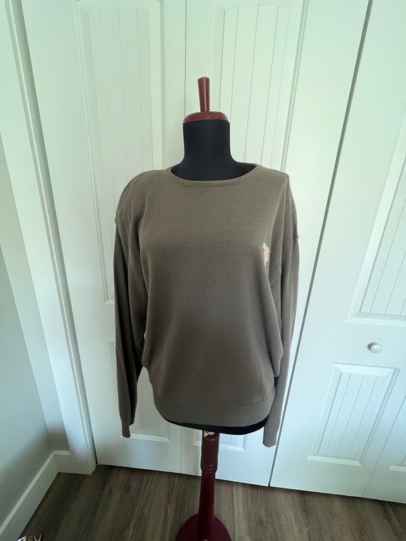 Vintage ‘80s Tan F Jay Acrylic Sweater