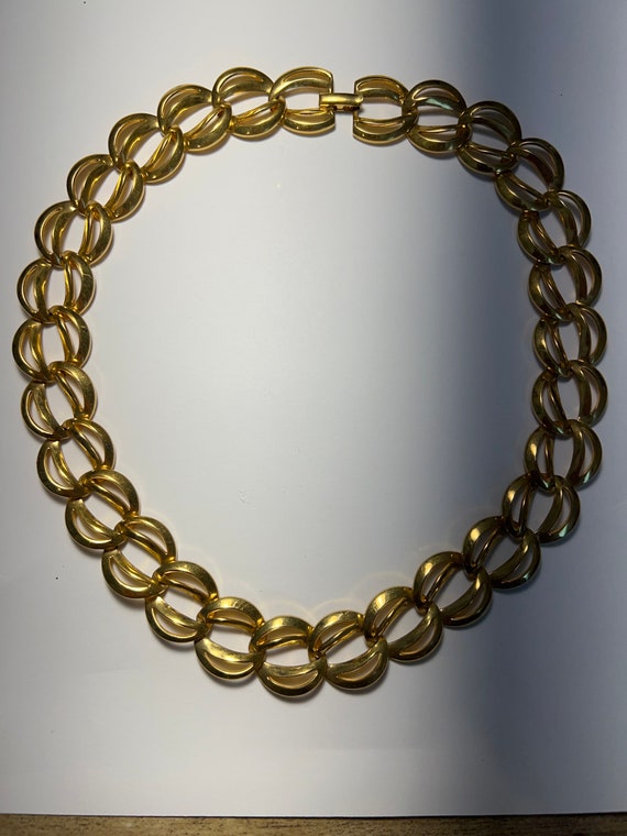 Vintage Napier gold plated 16” necklace