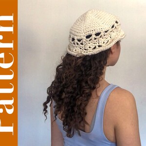 PATTERN Delicate Lace Inspired Crochet Bucket Hat