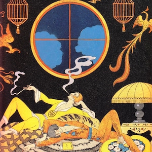 La Paresse (Laziness) By Georges Barbier Quality Print - Frame Me