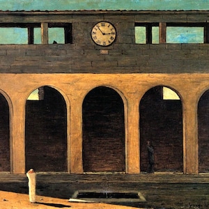 El enigma de la hora de Giorgio de Chirico Impresión de calidad - Frame Me