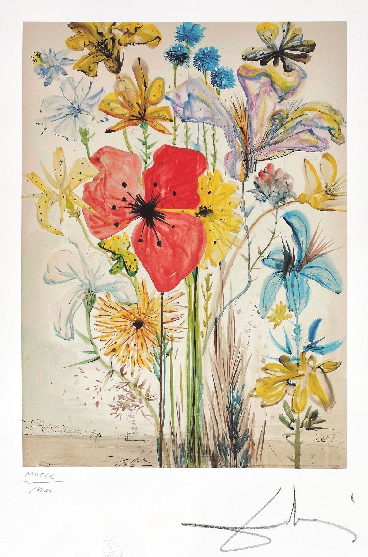 サルバドール・ダリ作「花束」高品質プリント - Frame Me - Etsy 日本