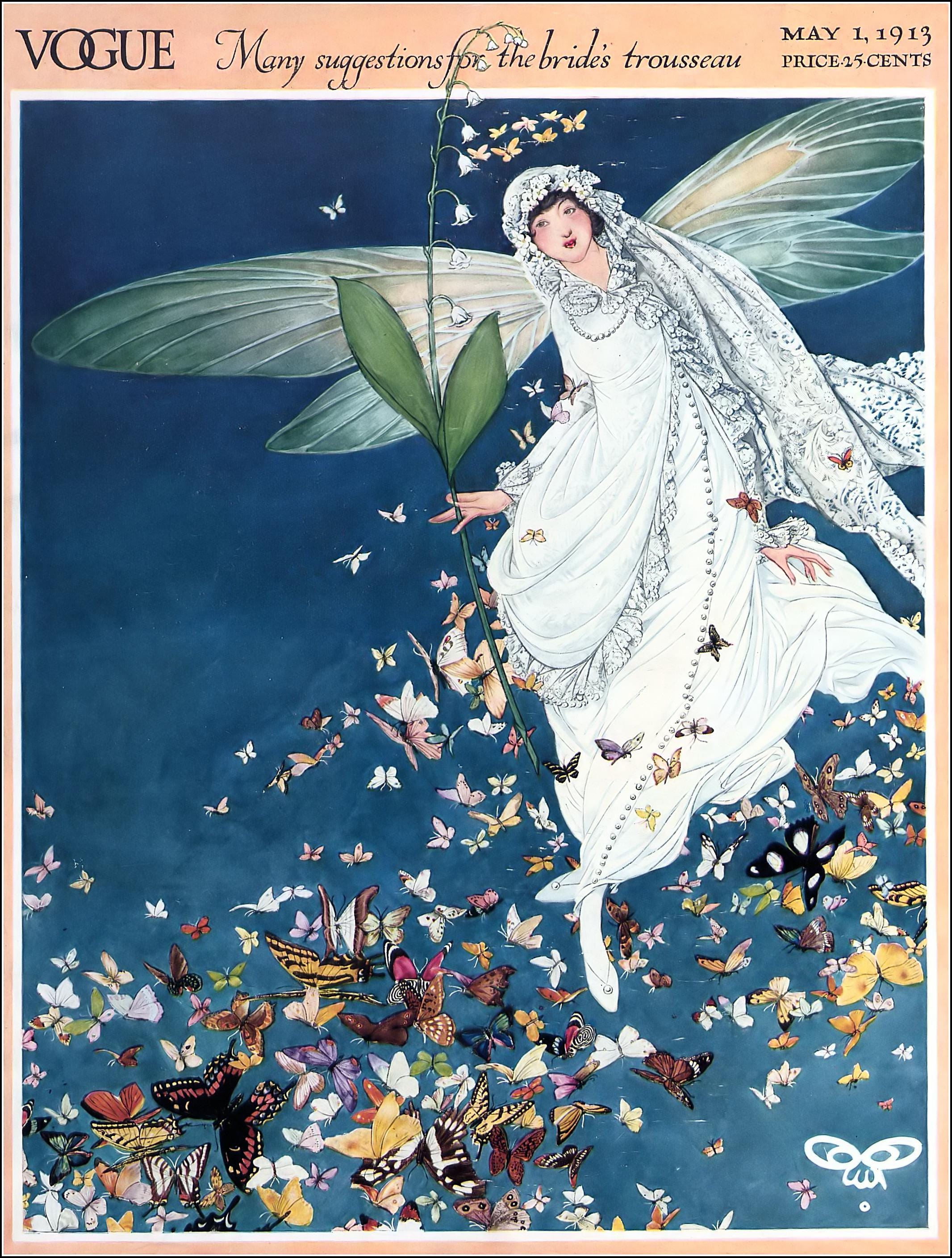 Vintage Vogue Cover May 1913 Quality Print - Frame Me - Etsy Denmark