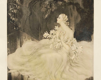 k842 アール・デコを代表するフランスの画家 ルイ・イカール『マダムと