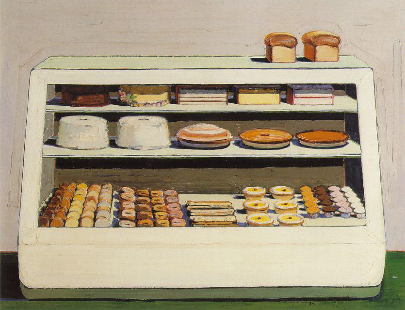 ウェイン・ティーボー　Wayne Thiebaud 「パイカウンター」 ウェイン・ティーボー Wayne Thiebaud 「パイカウンター