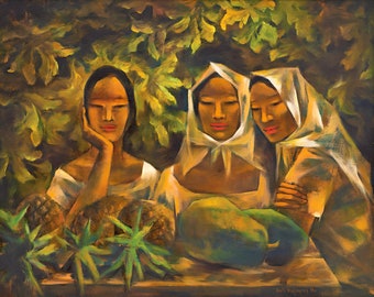 Vendedores de fruta de Anita Magsaysay-Ho. Impresión de calidad - Enmárcalo