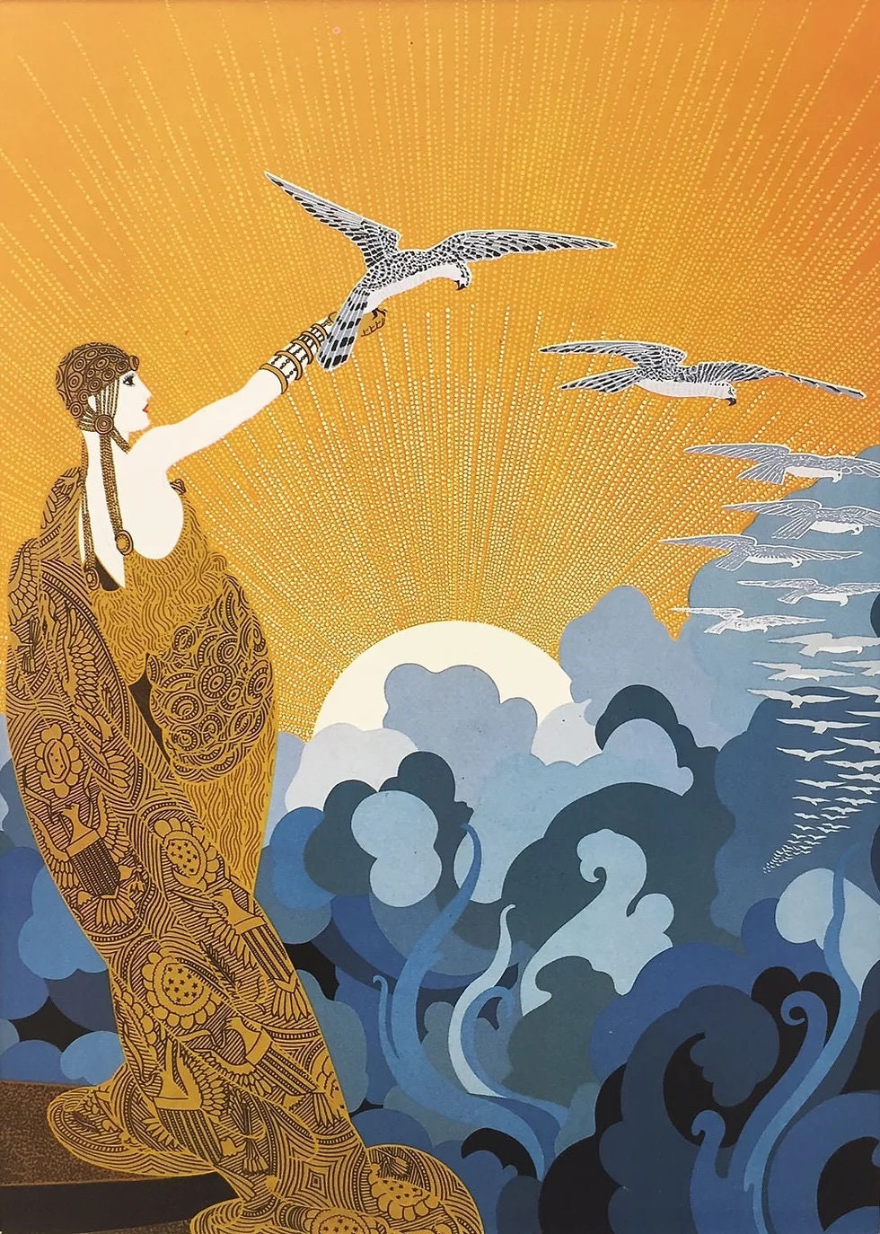 ERTE ポスター Wings of Victory by Erte Quality Print - Frame Me - Etsy