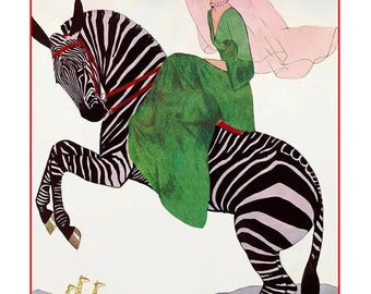 ビンテージ ヴォーグ アールデコ プリント: 南部ファッション ジクレー