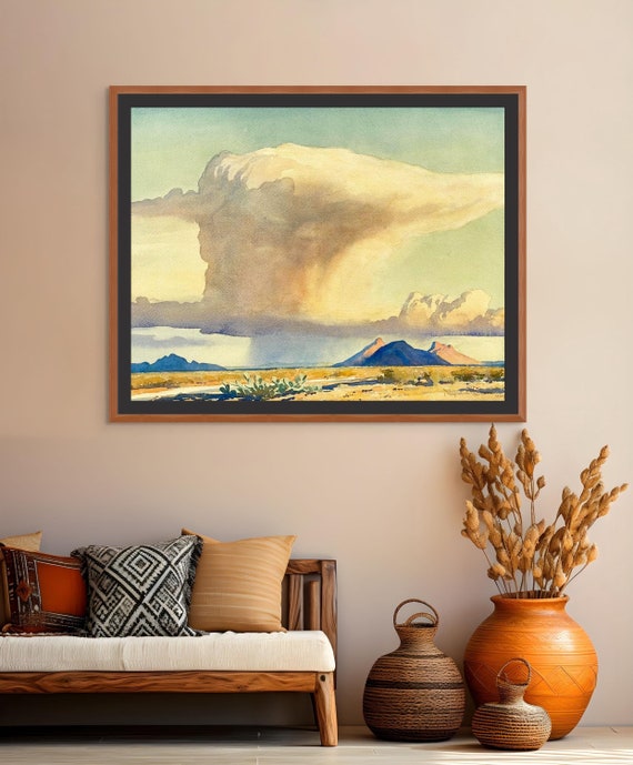 Drought and Downpour by Maynard Dixon Quality Print - Frame Me - Etsy