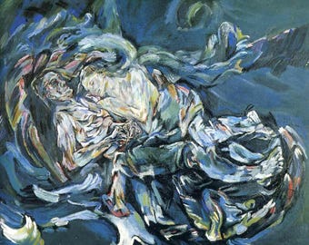 オスカー・ココシュカ『風の花嫁』高品質アートプリント - Etsy 日本