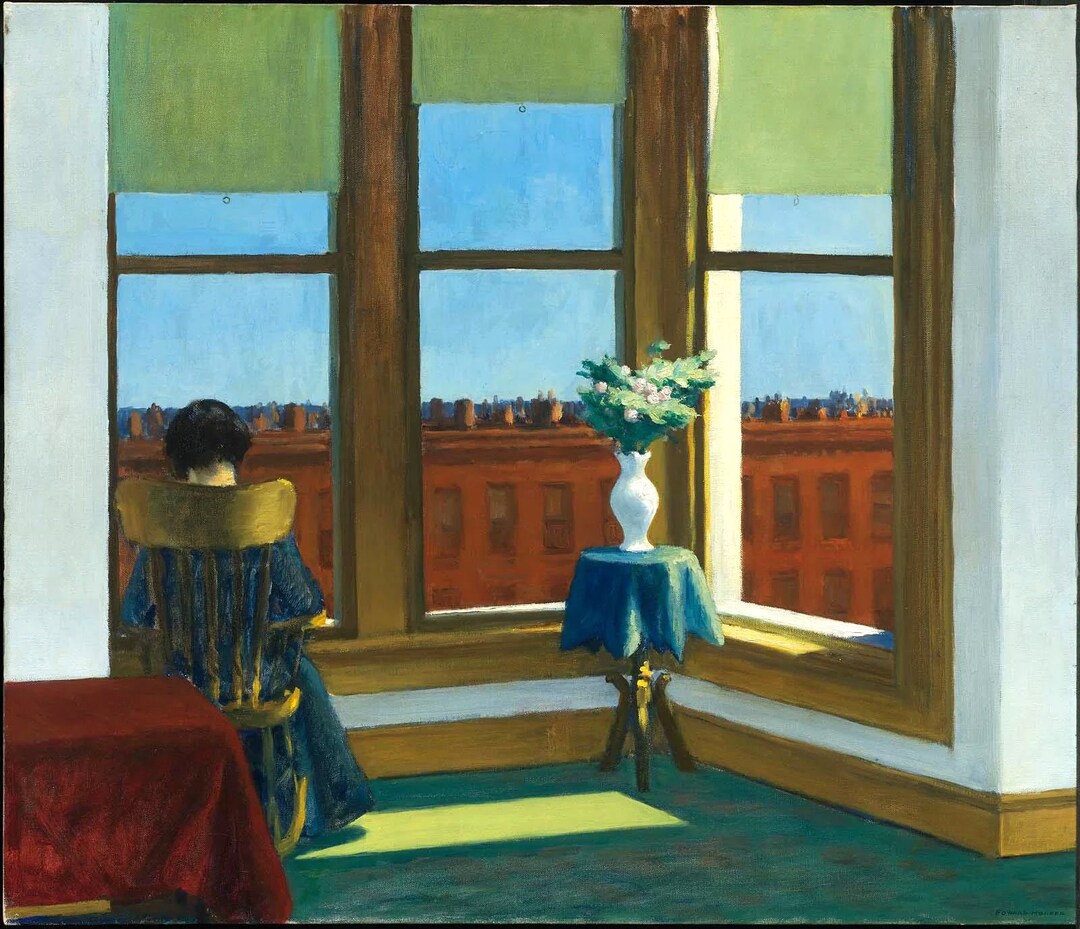 Room in Brooklyn – Edward Hopper | Quiet Realist Interior Art Print ...