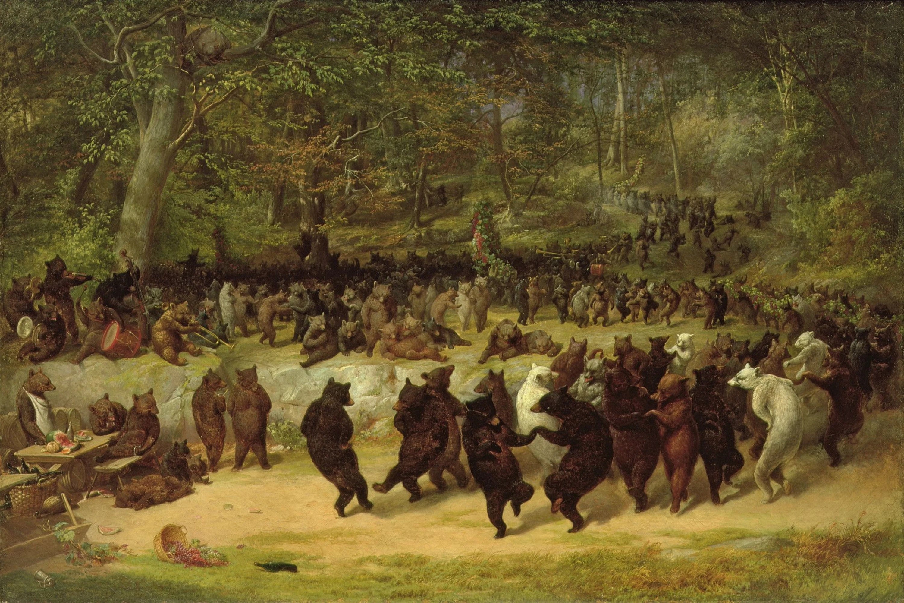 The Bear Dance by William Holbrook Beard Quality Print - Frame Me