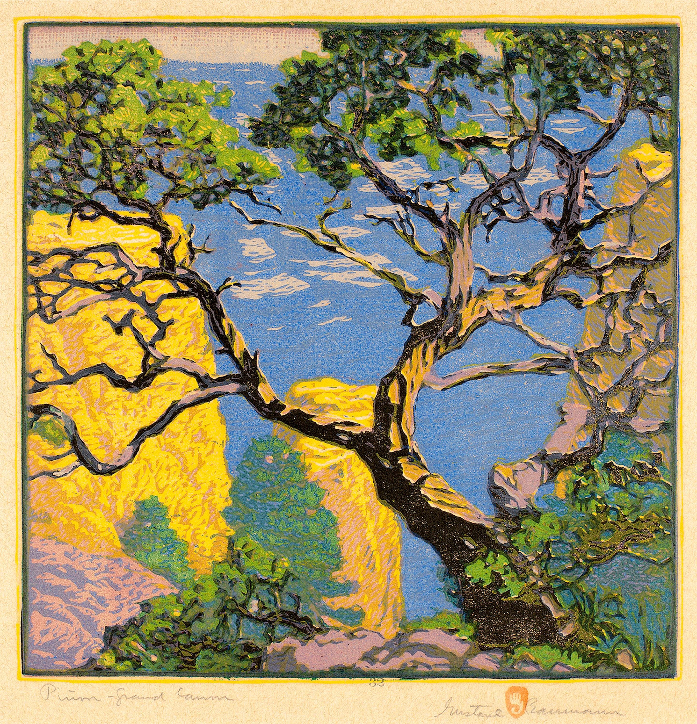 Pinion Grand Canyon by Gustave Baumann – Vintage