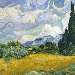 Wheat Field with Cypresses By Vincent van Gogh Quality Print - Frame Me