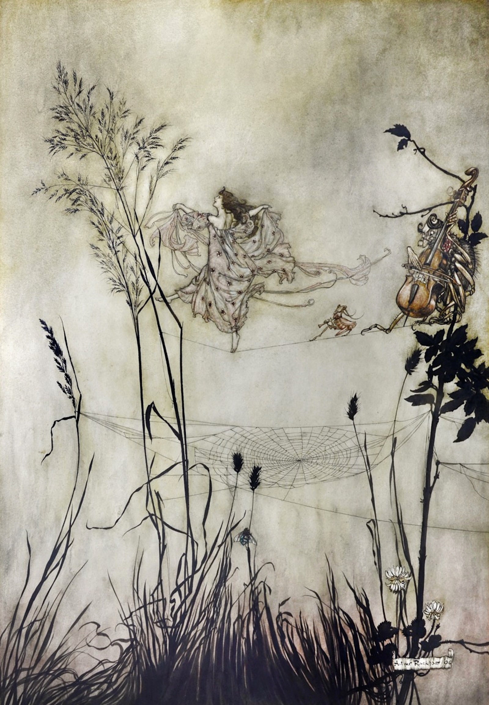 Arthur Rackham Fairy Dance Print: Vintage Fantasy Art - Etsy