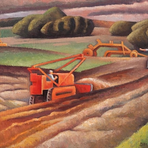 Dorrit Black &#39;The Road Makers&#39; Print: Vintage Australian Art