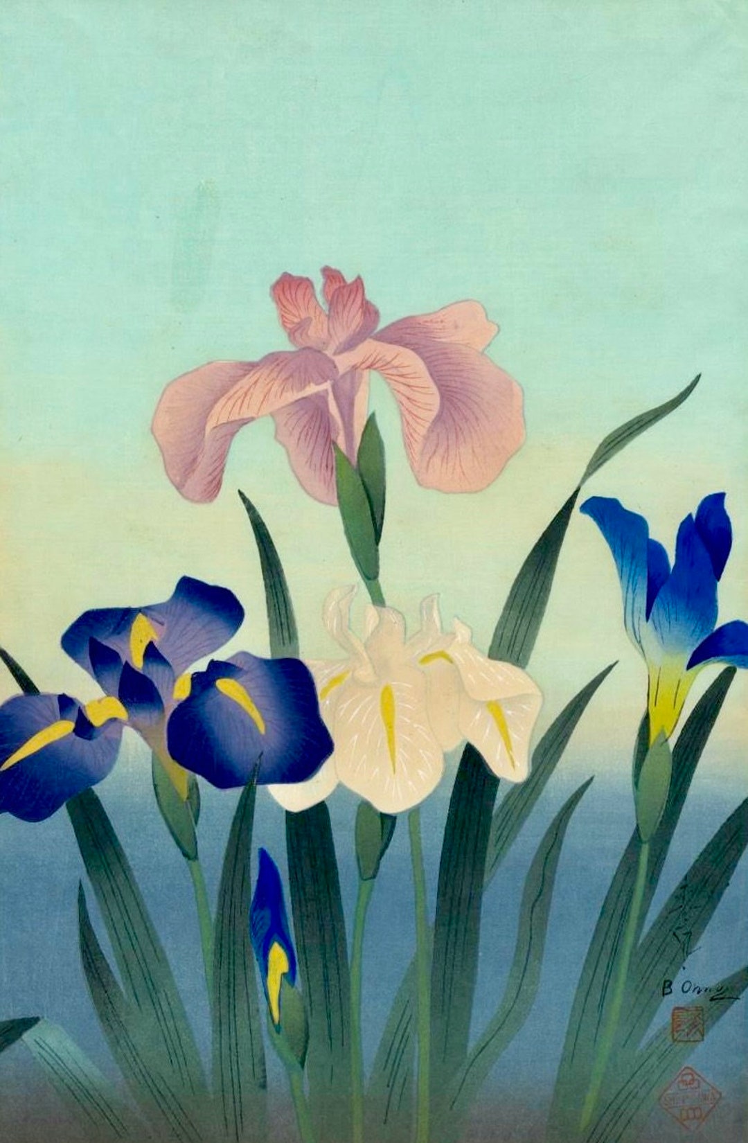 Iris by Ohno Bakufu Quality Print - Frame Me - Etsy