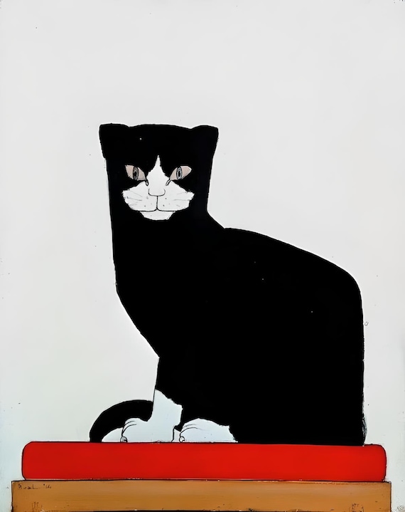 バート・ファン・デル・レック作「猫」高品質プリント - Frame Me
