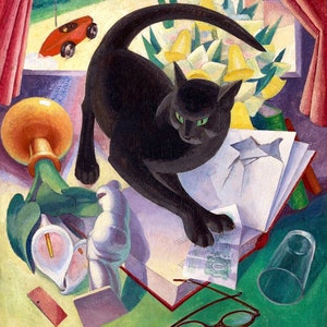 Die unzivilisierte Katze von Agnes Miller Parker Qualitätsdruck - Frame Me