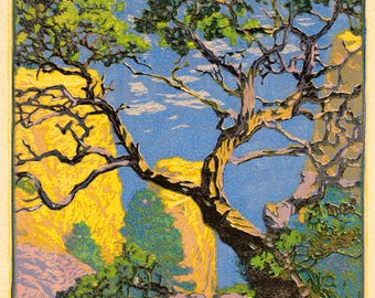 Gustave Baumann Grand Canyon Print: Vintage Southwestern Landscape Art