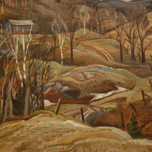 Paisaje otoñal de Anne Savage – Lámina artística con follaje otoñal canadiense – Decoración de pared vintage con naturaleza – Póster con colores vibrantes de temporada