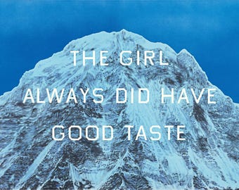 Ed Ruscha &#39;Good Taste&#39; Pop Art Print: Unframed Giclée Poster