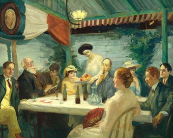 Yeats at Petitpas By John Sloan Quality Print - Frame Me