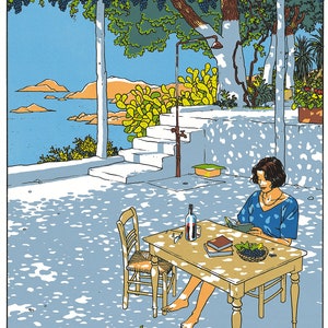 Summer von Vittorio Giardino – Bunte Landschaften, Vintage Kunst für alle Jahreszeiten