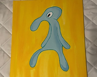 Squidward Painting