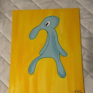 Squidward Painting
